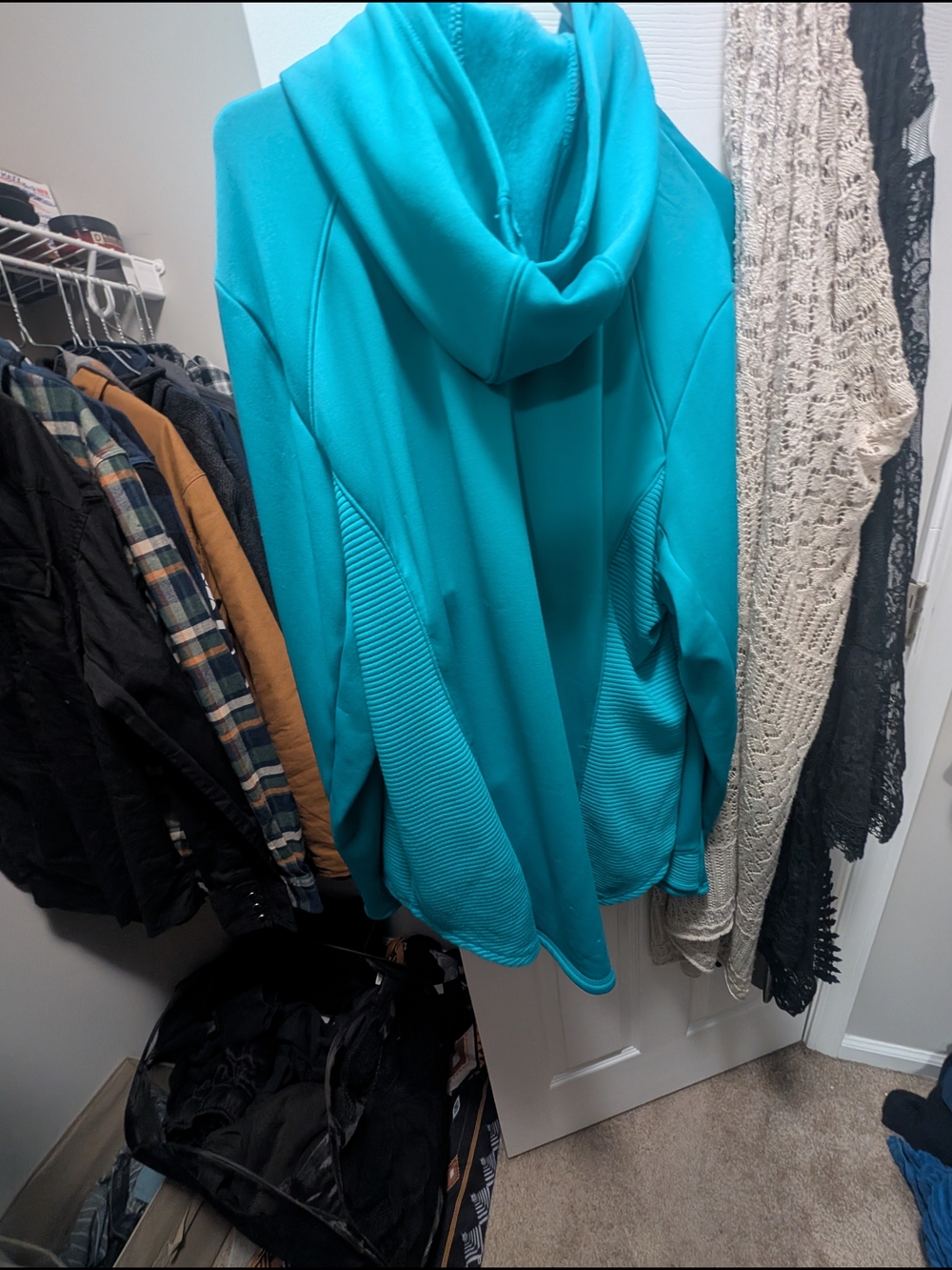tek gear Teal Quilted Hooded Jacket - Picture 3 of 3
